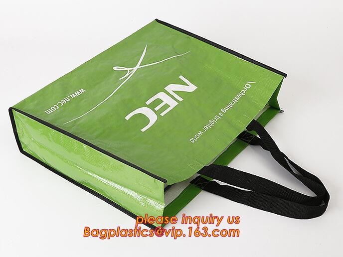 Fashion WaterProof PP Woven Laminated Handle Shopping Bag,fashion laminated reusable pp woven big shopping woven bag