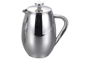 Quality Pear Shape Double Wall Tea &amp; Coffee Maker French Press Coffee Plunger 34oz wholesale