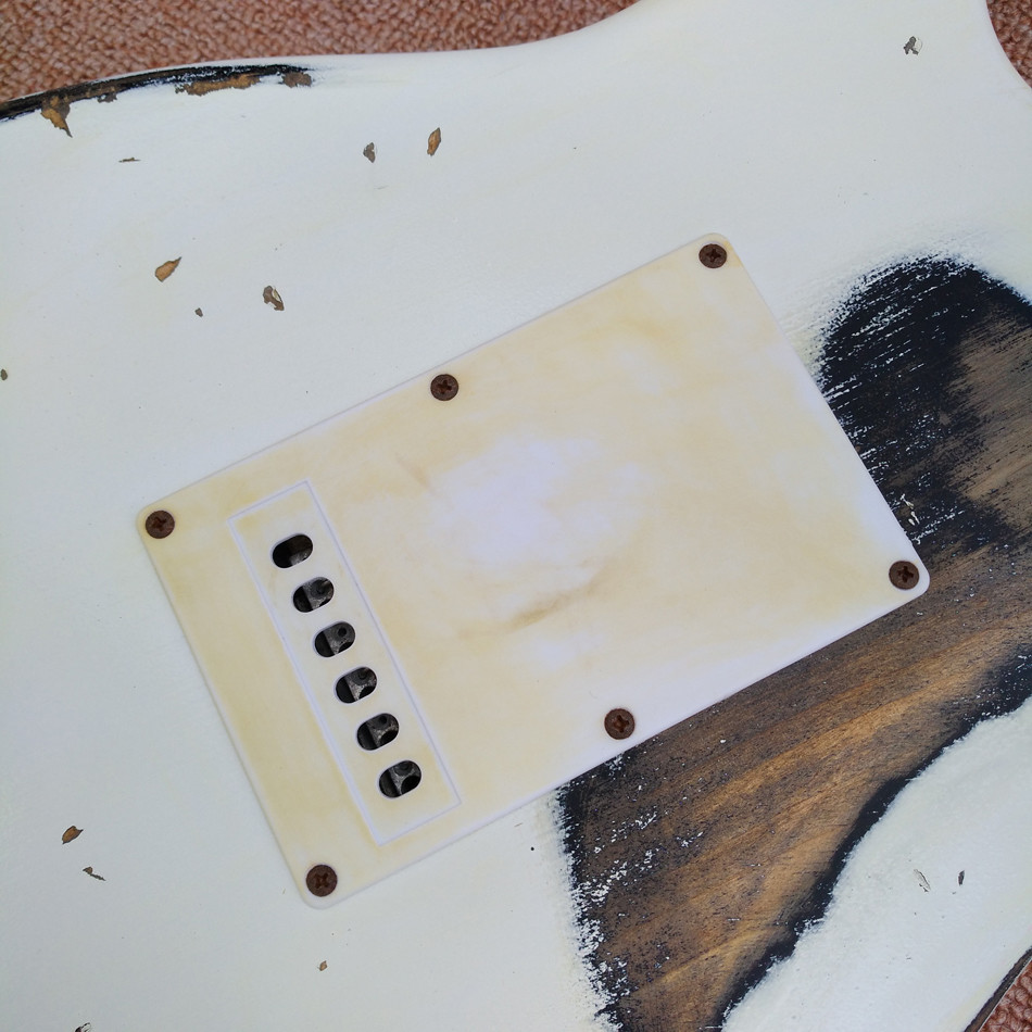 New style high quality relic remains ST electric guitar, handmade ST aged relic electric guitar