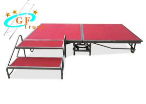 Quality Steel Aluminum Stage Truss Durable Mobile Folding Stage For Roadshow wholesale