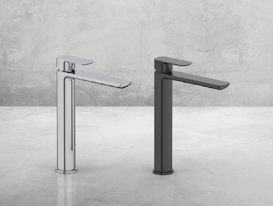 Modern Brass Waterfall High Rise Basin Tap Hot And Cold Adjustable For Bathroom