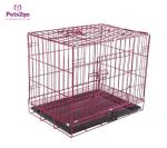 Double Door Wire Material 9kg Pet Carrier Cage
