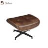 Buy cheap SGS ISO Leather X Stool Ottoman Footstool With Wood Frame from wholesalers