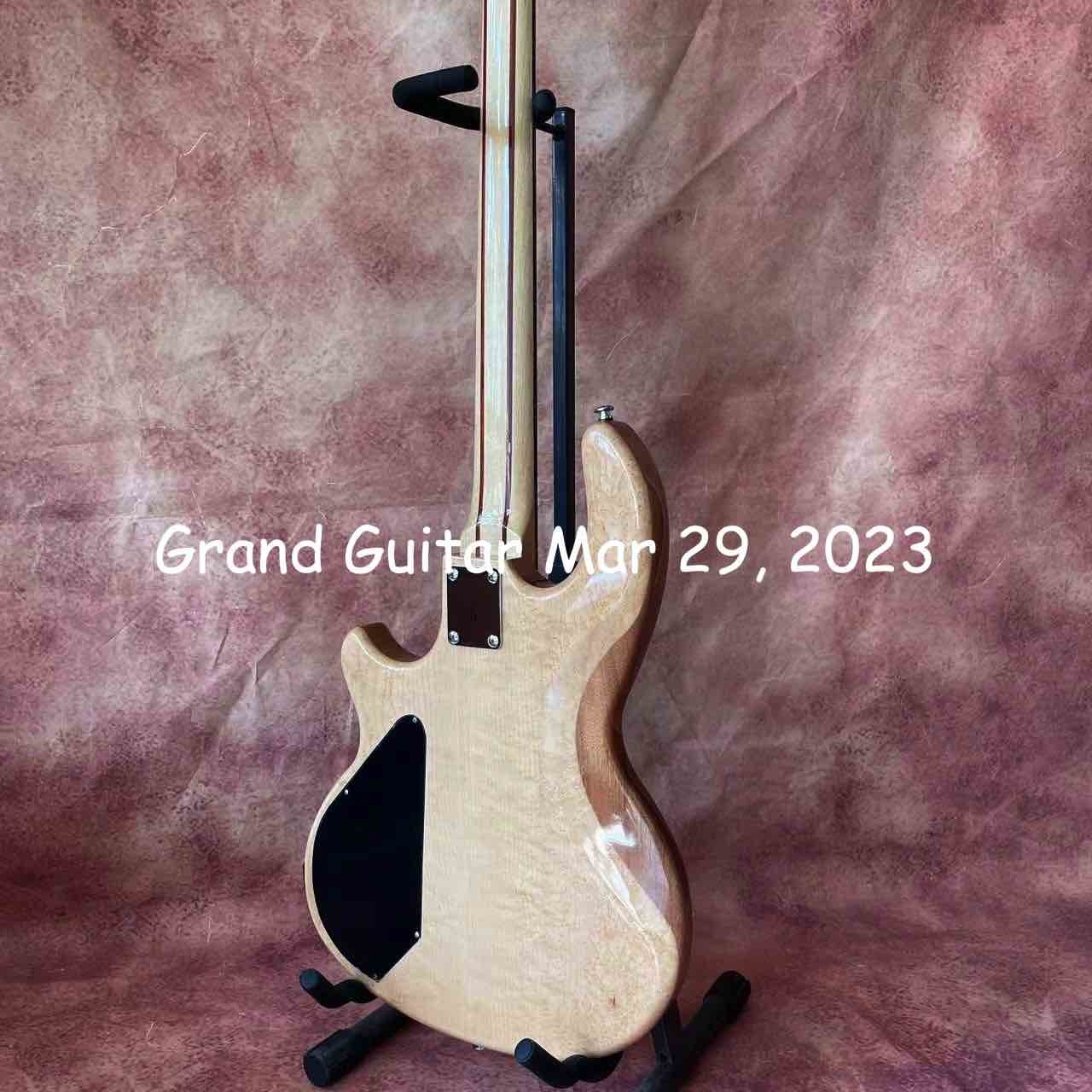 Custom WAL Style 4 strings neck through body electric guitar bass active pickup