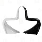 Ergonomic Recyclable Plastic Panton Chair Plastic Furniture For Modern Indoor