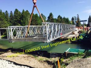 Quality Army Portable Steel Bailey Bridge Painted Or Hot Dip Surface Treat Earthquake Heavy Snow Bearing wholesale