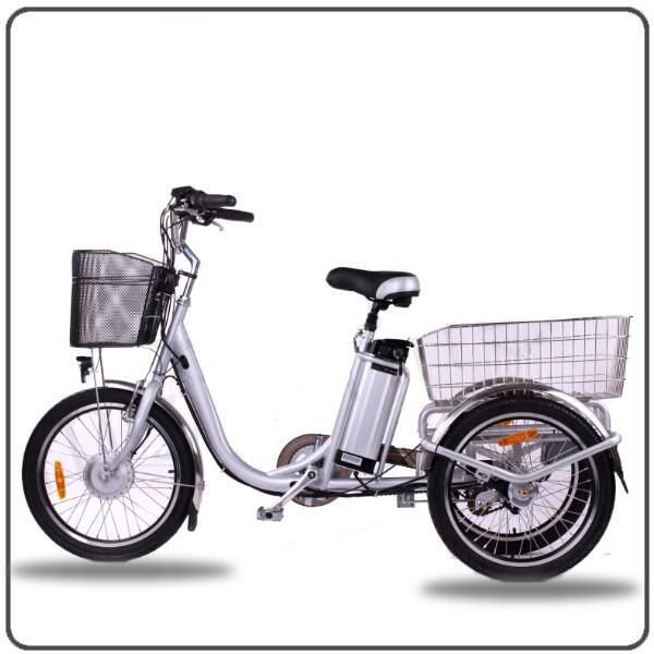 CE Approved 36V 250W White Electric Tricycles Lithium Battery 3 Wheel Electric