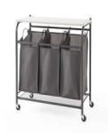 Oxford Ironing 29" Three Grid Steel Laundry Basket