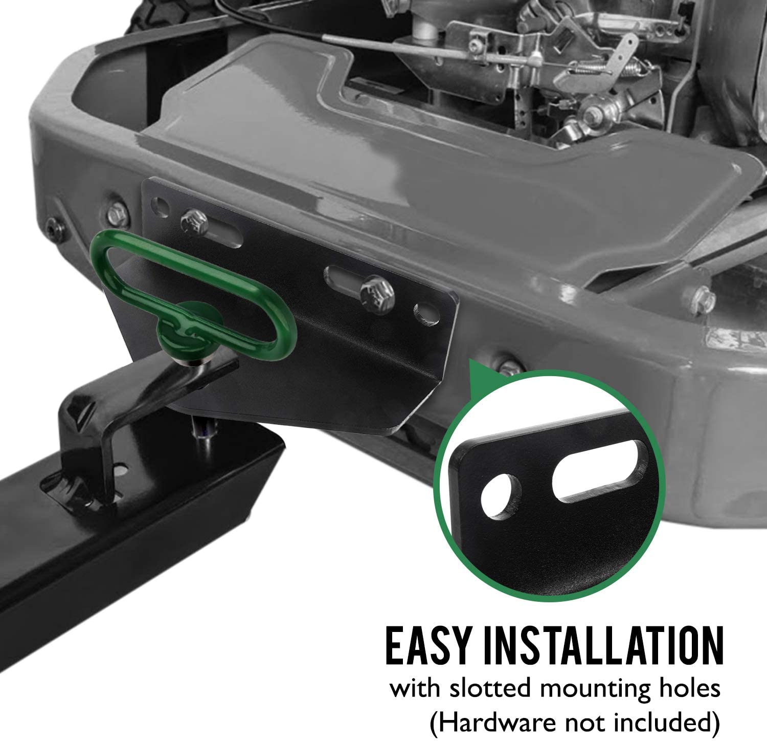 Universal Trailer Hitch Mount for Zero Turn Mower Heavy Duty Steel and Easy Installation