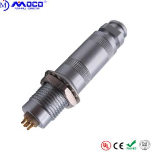 Quality Straight Plug Push Pull Electrical Connectors 6 Pin Stepped Insert 50 IP Rating wholesale