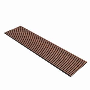 Quality 122x2440mm Acoustic Wooden Slats Wall MDF Board For Indoor Decoration wholesale