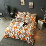Yarn Dyed Pattern 100% Bamboo Duvet Cover Set Modern Style with Bedsheet