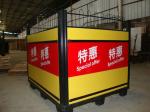 Knockdown Metallic Supermarket Promotion Display Table / Advertising Promotion