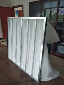 Quality Galvanized Steel Frame 95% Fiberglass Bag Filter Air For Commercial Ventilation System wholesale