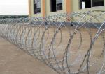 Heavy Duty Galvanized Razor Wire , Barbed Concertina Barbed Tape