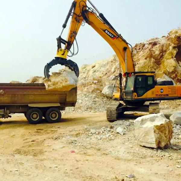Excavator 10 ton-35 ton Hydraulic Grapple For Grabbing Stone Log