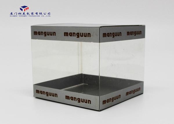Offset Printing Square Clear PVC Packaging Boxes Plastic Gift Box OEM / ODM
