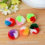 Wholesale Beautiful Multicolored DIY Decoration Acrylic Fiber Pom Pom Ball
