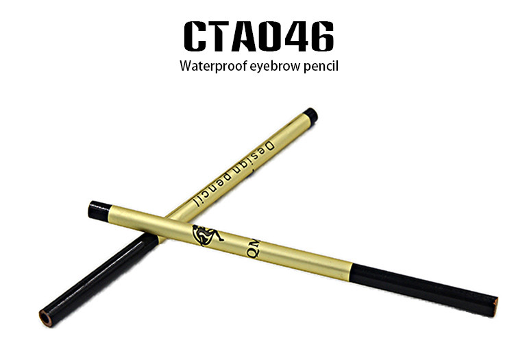 Long Lasting Black Eyebrow Pencil Waterproof Moderate Hardness