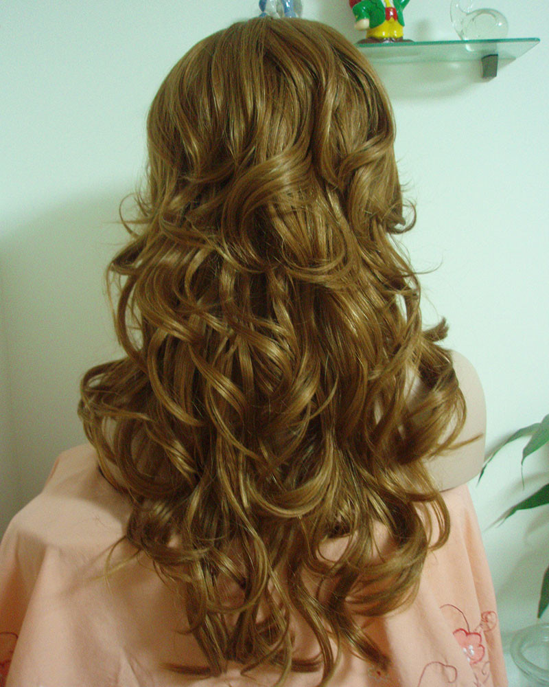 Fashion New Style Long Wave Heat Resistant Lace Front Wigs for White Women