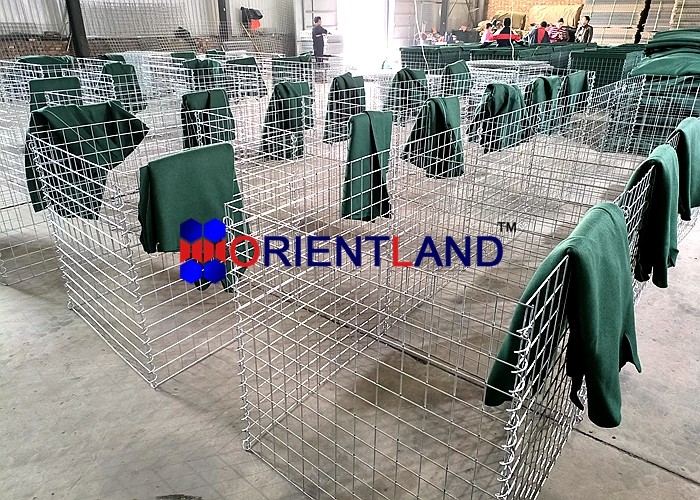 MIL9 1.0x0.76x9.14m blast barrier Uv-Resistant 400g non-woven polypropyle Geotextile