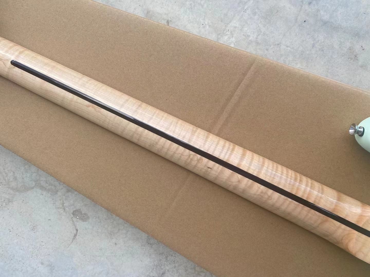 Custom 4 Strings Flamed Maple Neck Maple Fingerboard Electric Bass Guitar Chrome hardware