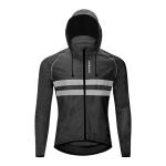 Reflective Windbreaker Style Jacket , Multi Pocket Jacket Breathable Skin