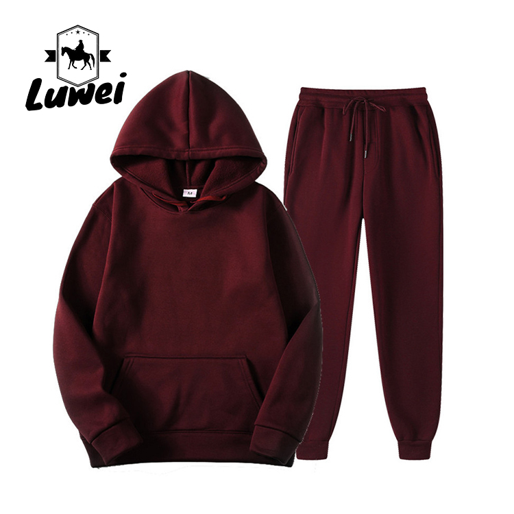 Custom Felpe Con Cappuccio Bluzy Bulk Premium Blank Oversized Cut And Sew Heavy Sweatpants And Hoodie Set