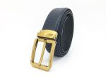 Mens Small Croco Embossing Leather Dress Belt With O.E.B Clip Buckle 1-3/8