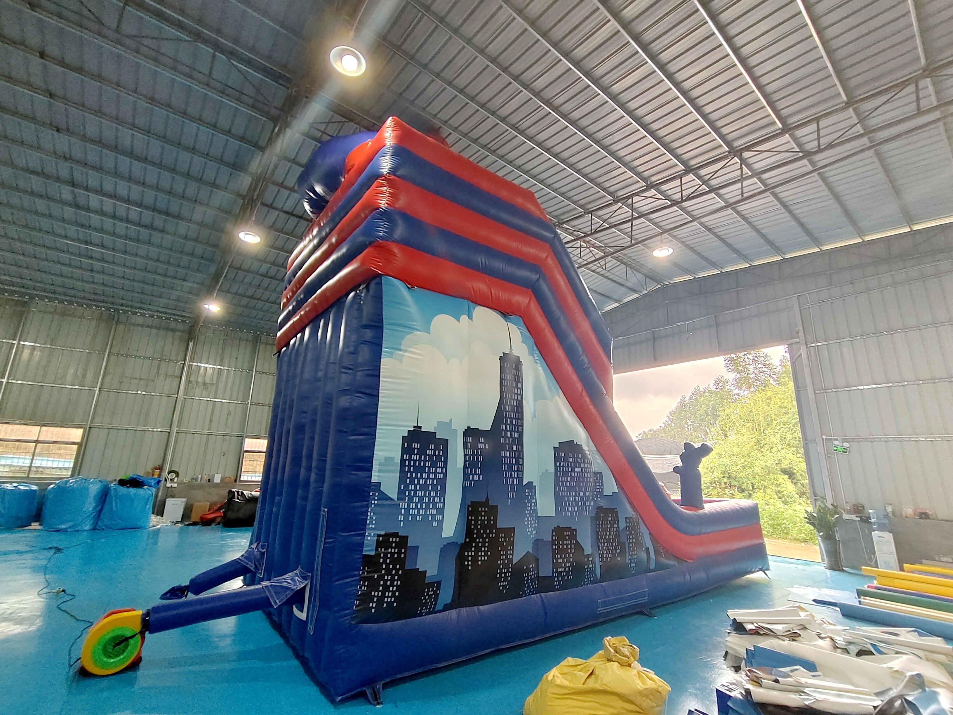 Manufacturer Inflatable Dry Slide Spiderman Inflatable Double Slides Castle