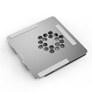 Quality 985g DV 5V Ergonomic Aluminum Alloy laptop cooler stand With 12025 Fans wholesale