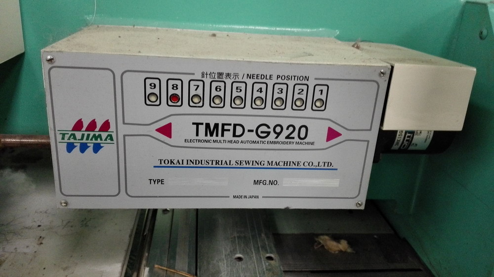 Refurbished / Used Tajima Embroidery Machine , Used Embroidery Sewing Machine For T Shirt