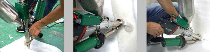 HDPE Geomembrane Extrusion Welding Machine 1600W Hand Soldering