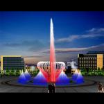 Dry Floor Water Fountain Musical Signal Control Outdoor