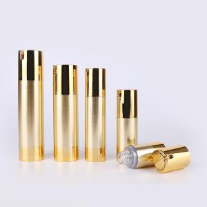 Quality Luxury Rose Gold Aluminum Cosmetic Pump Bottle For Skin Care 15ml 30ml 50ml wholesale