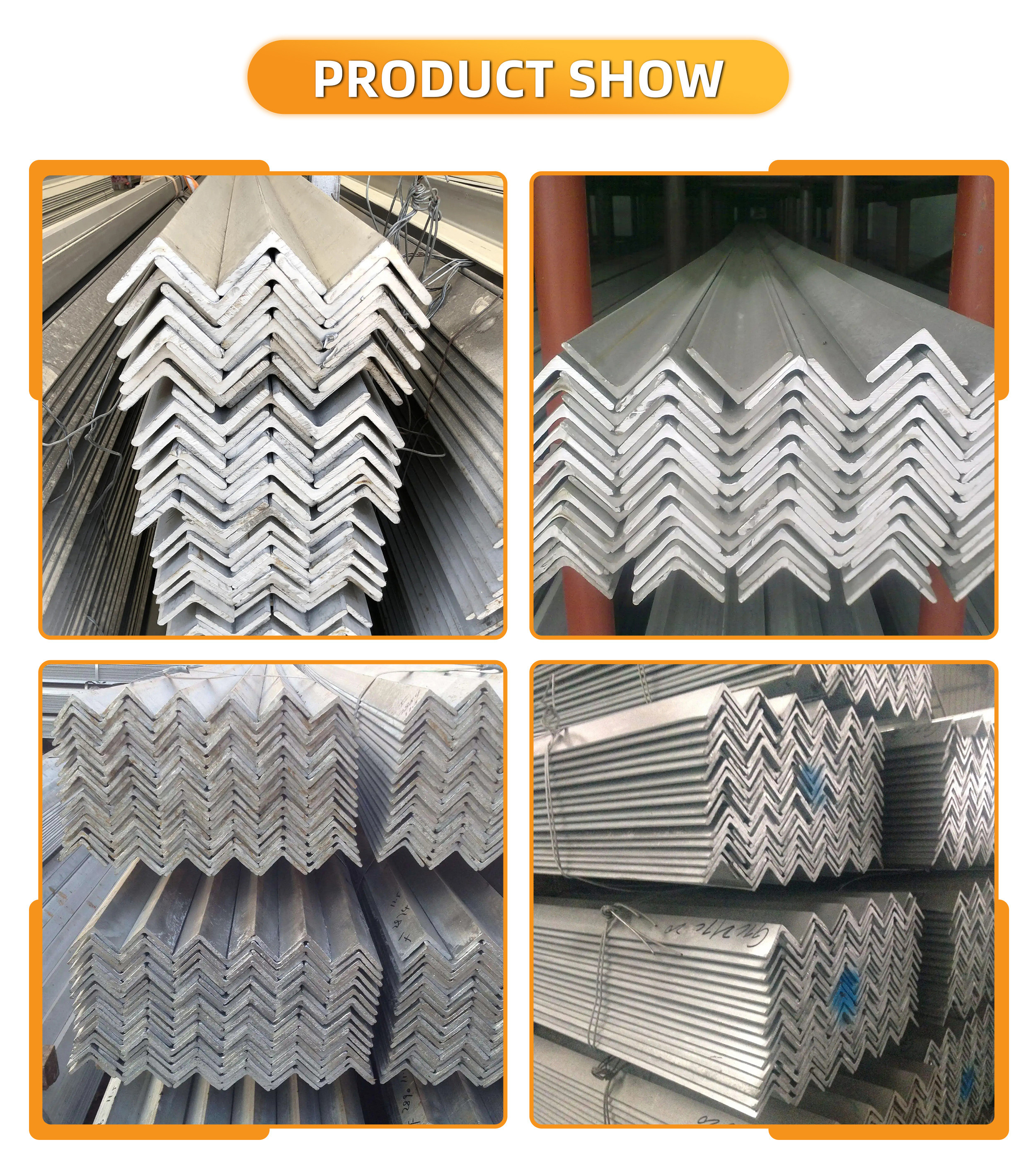 Galvanised Equal Metal Angle Bar Stainless Steel Grade S235 A36 St37 Merchant Bar