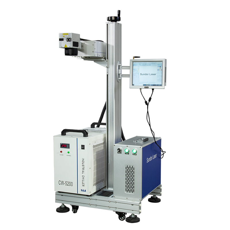 EZCAD UV Flying Laser Marking Machine Date Bar Code Qr Code Engraving Machine