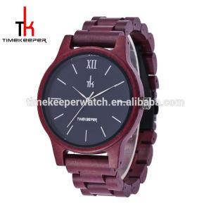 Quality High quality made out of Purple heart wood fashion design men wood band watch wholesale