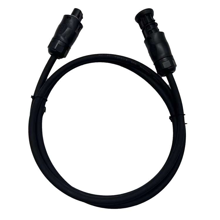 Balcony Photovoltaic System Rubber Insulation AC Power Cord H07RN-F IMQ 3pin Plug with Betteri BC01 IP68 Connector