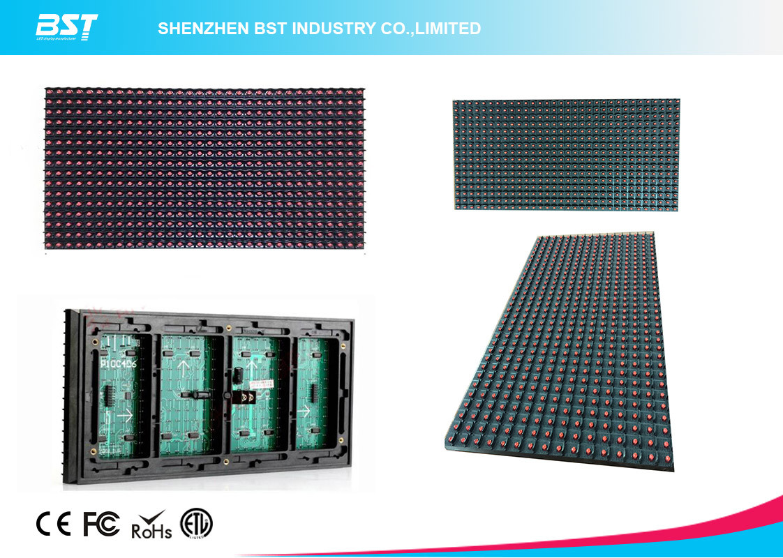 Epistar P10 LED Display Module outdoor red color with HC595 drive IC