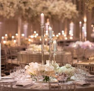 Quality Clear Glass Pillar Candle Holders Wedding Table Center Pieces 115CM wholesale
