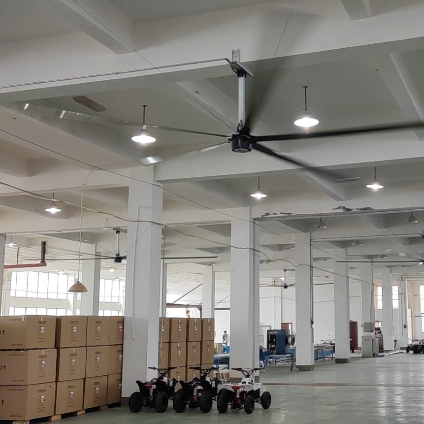 7.1m 1.5kw High Efficiency Workshop Ceiling Fans HVLS Big Commercial Fans