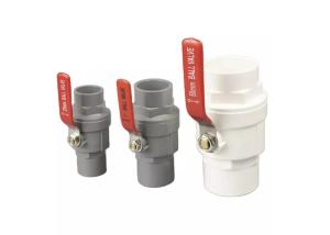 Quality 1/2&quot;- 4&quot; ABS Chrome Insert PVC Two Pieces Ball Valve Stainless Steel Handle wholesale