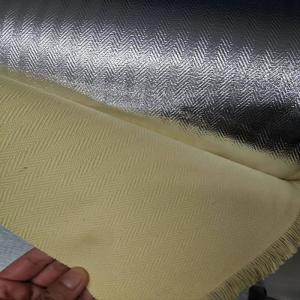 Quality Para Aramid Aluminium Coating Fabric Herringbone Style wholesale