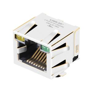 Quality LPJES1013AGNL 1 Port SMT RJ45 Modular Jack Without Integrated Magnetics Tab Up Yellow/Green Led wholesale