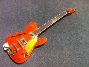Quality Double f hole bigsby Semi Hollow body quality Tele Electric guitar Guitarra gold hardware tl guitar wholesale