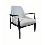 Leisure Durable Solid Wood Fabric Furniture Home Lobby Hotel OEM Factory Chair