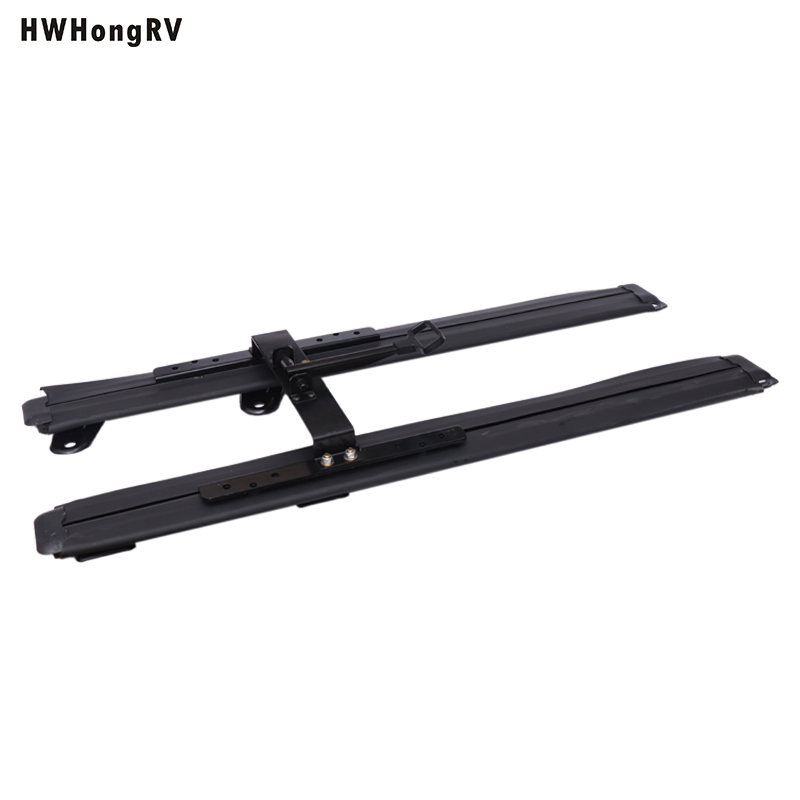 Motorhome rear seat inlaid floor slider track runner van recessed seat floor rail double lock car seat sliding with 100cm