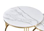 Fashion Living Room Coffee Circle Marble Dining Table