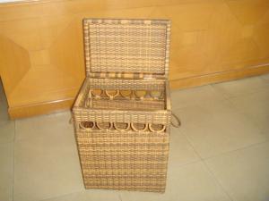 Quality Hand-Woven Brown Poly Rattan Storage Boxes For Bedroom / Storeroom wholesale